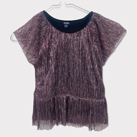 KIABI Metallic Short Sleeve Top - Picture 1 of 3